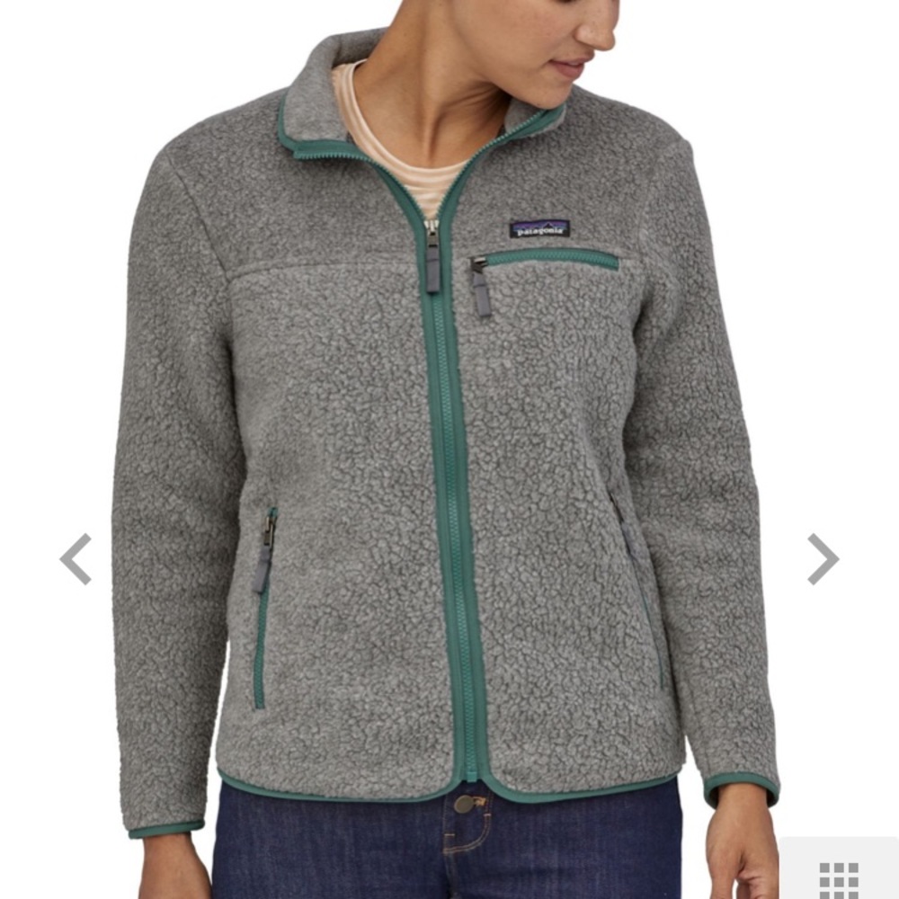 Patagonia Women's Retro Pile Fleece Jacket Salt Gray Medium
